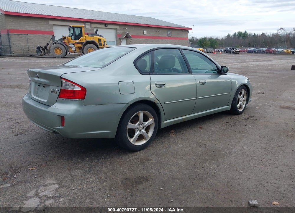 2009 SUBARU LEGACY 2.5I VIN: 4S3BL616996218308