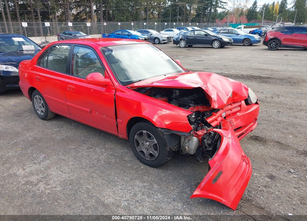 2003 HYUNDAI ACCENT GL VIN: KMHCG45C43U421215