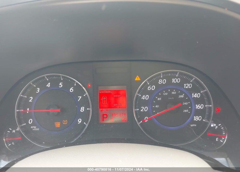 2011 INFINITI FX35 VIN: JN8AS1MW2BM731225