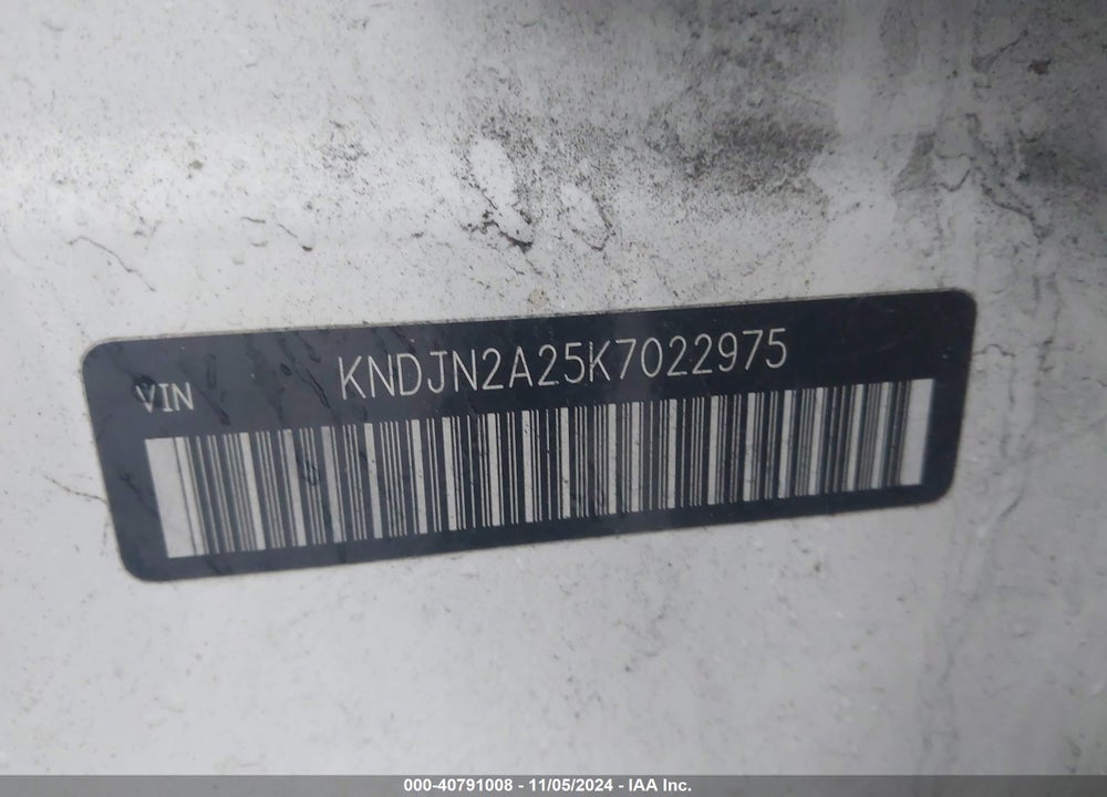 2019 KIA SOUL VIN: KNDJN2A25K7022975