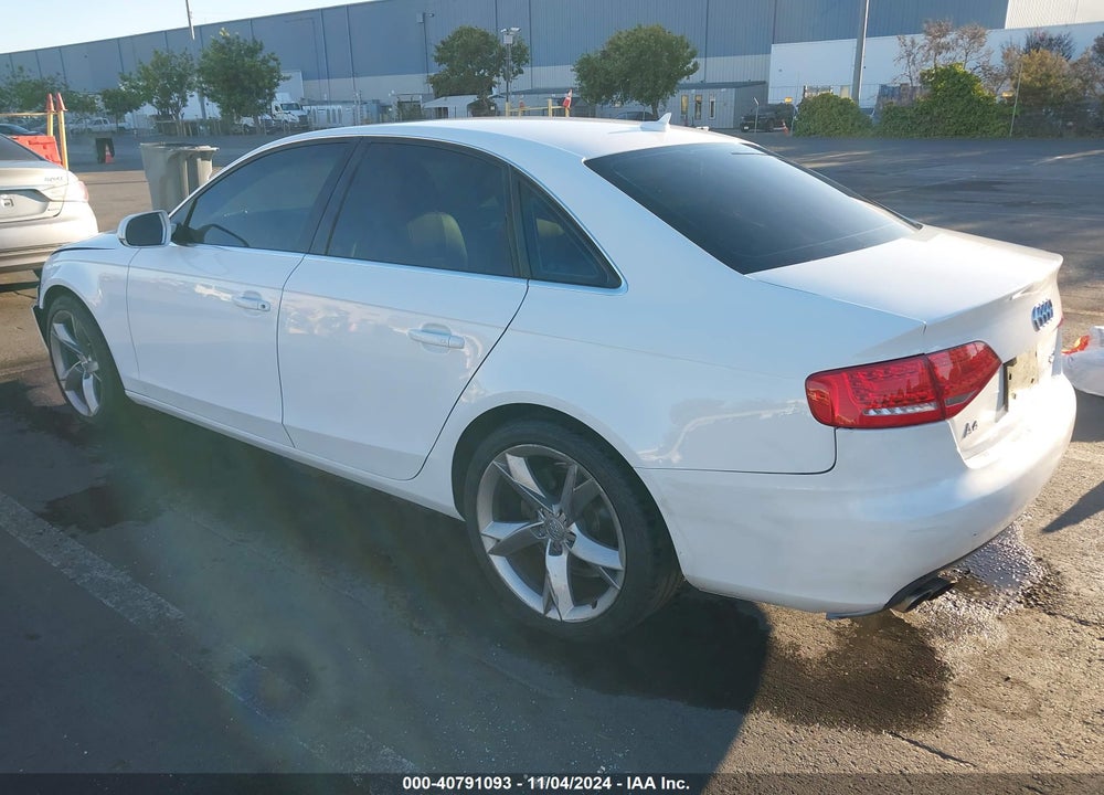 2012 AUDI A4 2.0T PREMIUM VIN: WAUBFAFL8CN009516