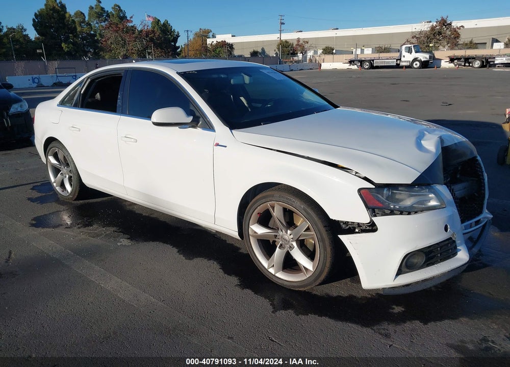 2012 AUDI A4 2.0T PREMIUM VIN: WAUBFAFL8CN009516