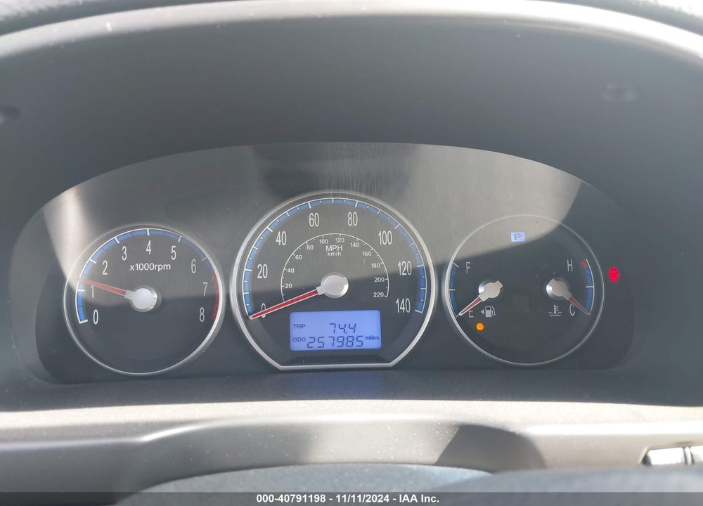 2009 HYUNDAI SANTA FE GLS VIN: 5NMSG13D59H296512