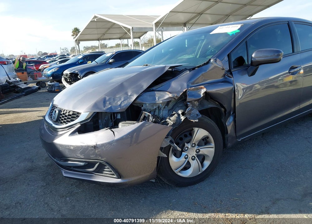 2015 HONDA CIVIC LX VIN: 19XFB2E58FE013695