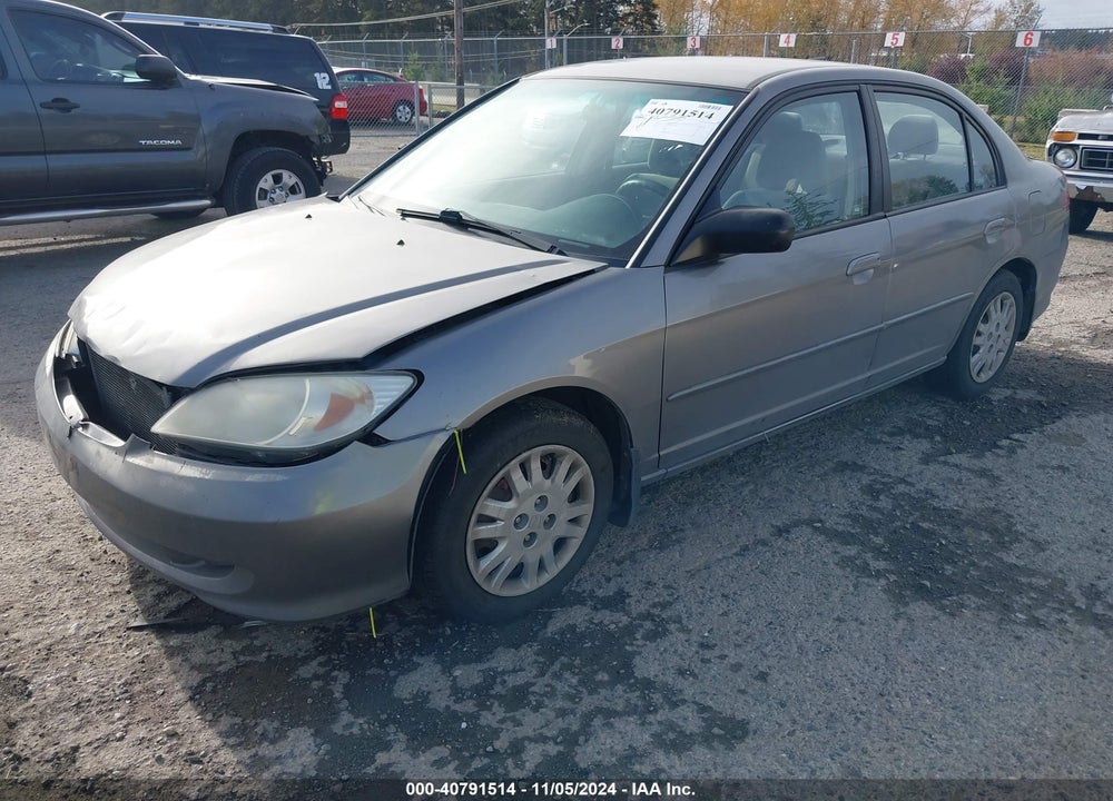 2005 HONDA CIVIC LX VIN: 2HGES166X5H533513
