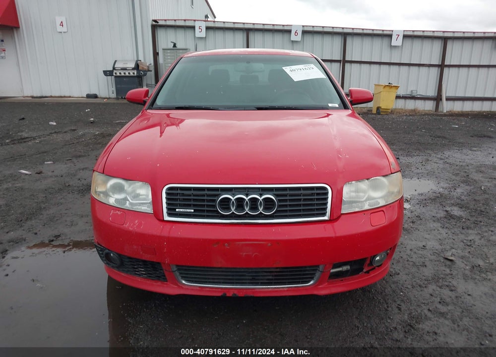2004 AUDI A4 1.8T VIN: WAULC68E64A244434