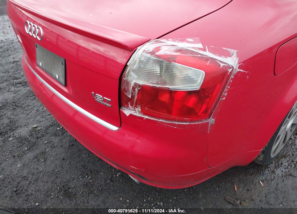 2004 AUDI A4 1.8T VIN: WAULC68E64A244434