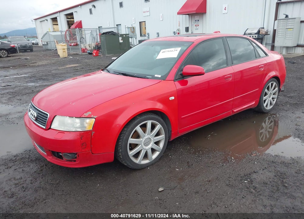 2004 AUDI A4 1.8T VIN: WAULC68E64A244434