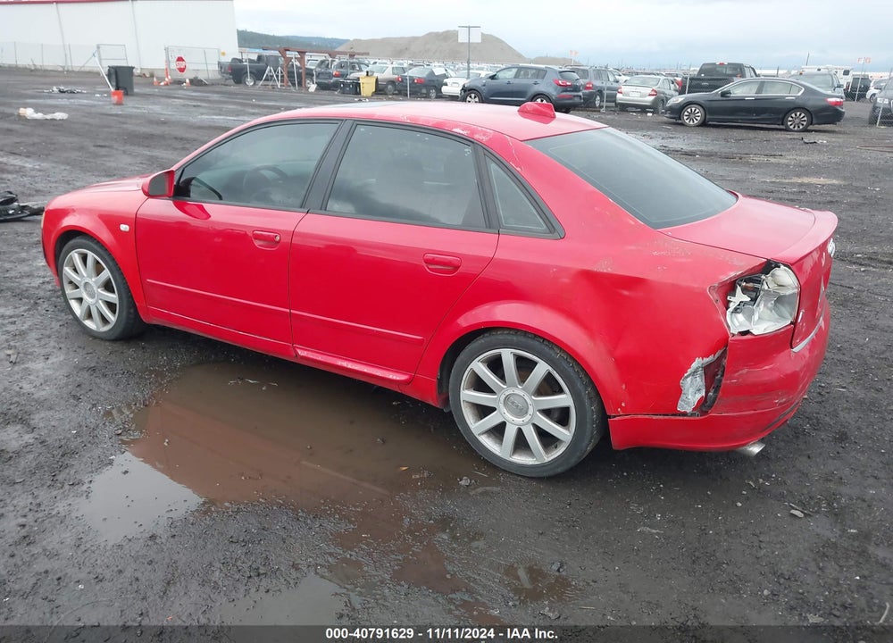 2004 AUDI A4 1.8T VIN: WAULC68E64A244434
