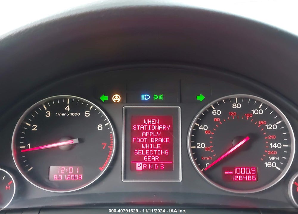 2004 AUDI A4 1.8T VIN: WAULC68E64A244434