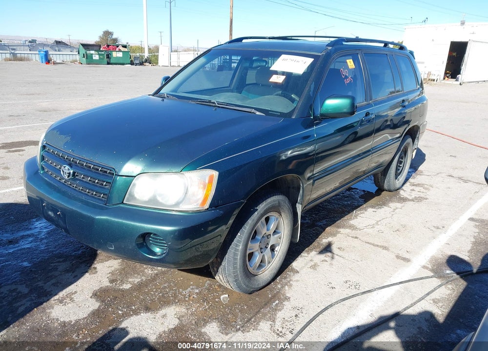 2002 TOYOTA HIGHLANDER V6 VIN: JTEHF21A520060018