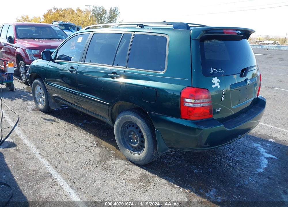 2002 TOYOTA HIGHLANDER V6 VIN: JTEHF21A520060018