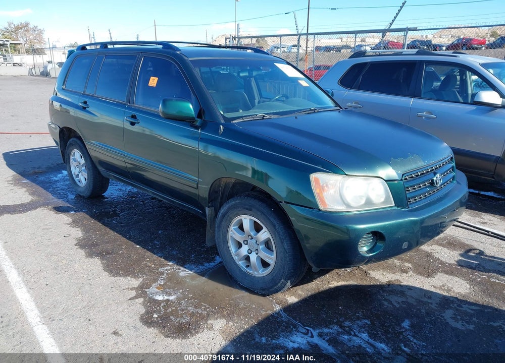 2002 TOYOTA HIGHLANDER V6 VIN: JTEHF21A520060018