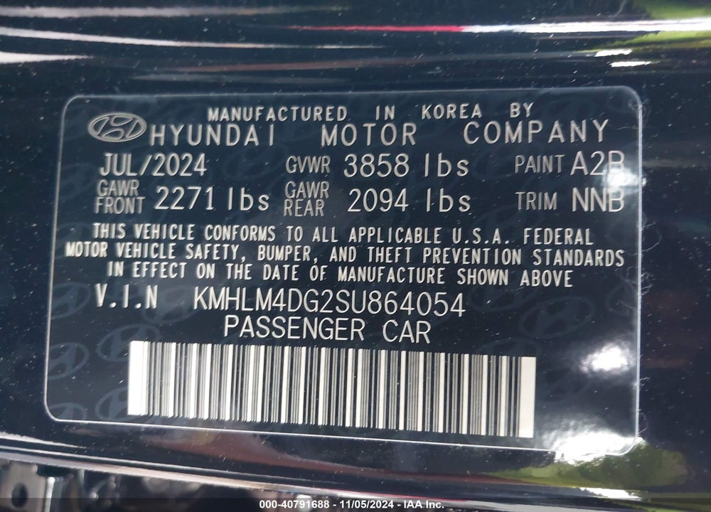 2025 HYUNDAI ELANTRA SEL SPORT VIN: KMHLM4DG2SU864054