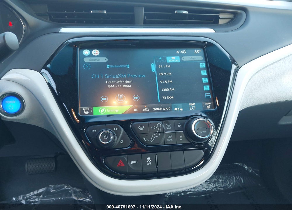 2017 CHEVROLET BOLT EV PREMIER VIN: 1G1FX6S06H4179521