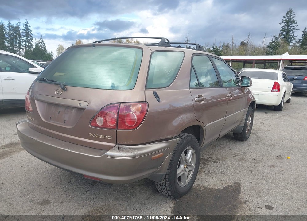 1999 LEXUS RX 300 VIN: JT6GF10U0X0030185