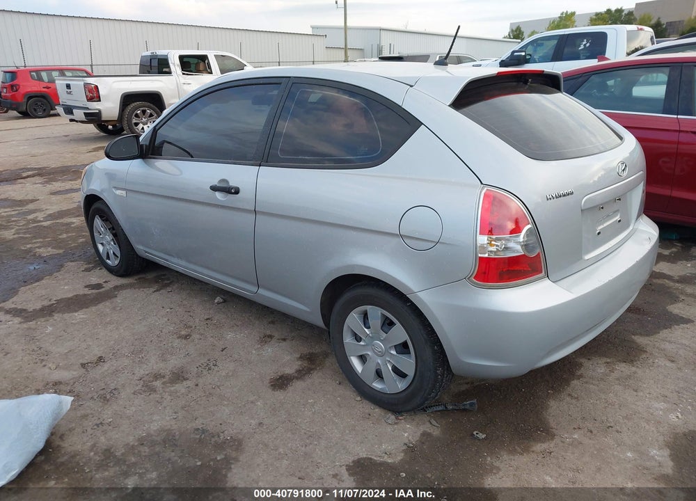 2007 HYUNDAI ACCENT GS VIN: KMHCM36C37U002103