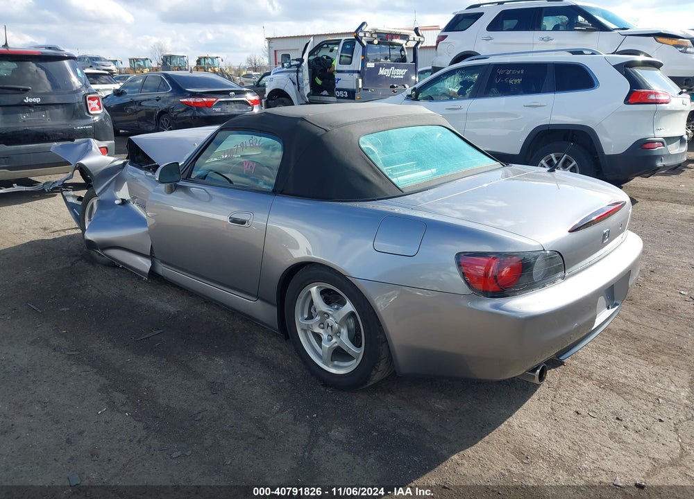 2001 HONDA S2000 VIN: JHMAP114X1T001422