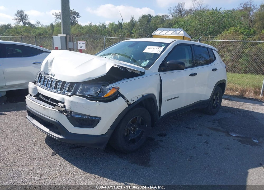 2018 JEEP COMPASS SPORT FWD VIN: 3C4NJCAB5JT263304