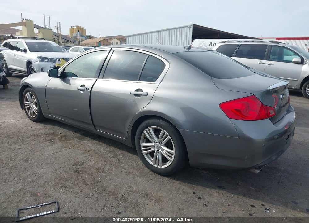 2012 INFINITI G37 JOURNEY VIN: JN1CV6AP3CM935705
