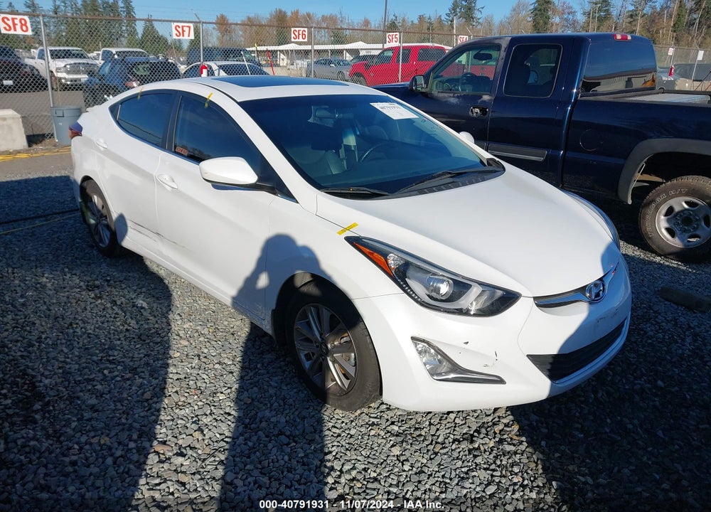 2015 HYUNDAI ELANTRA SE VIN: 5NPDH4AE3FH554348