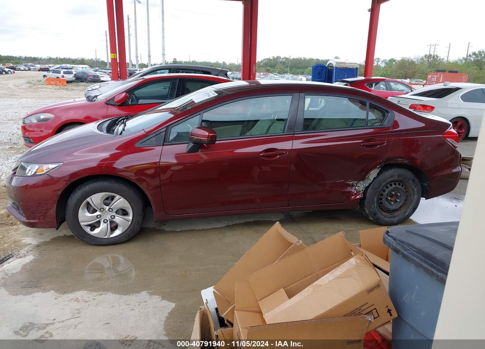 2014 HONDA CIVIC LX VIN: 19XFB2F54EE001170