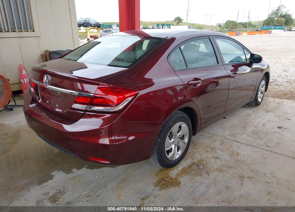 2014 HONDA CIVIC LX VIN: 19XFB2F54EE001170