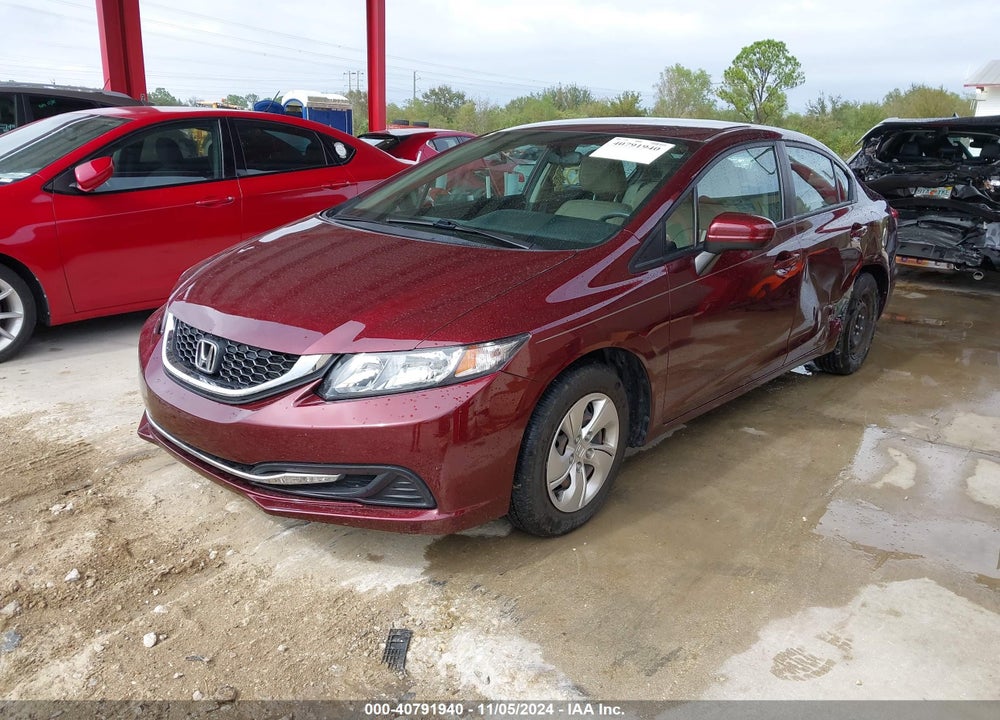 2014 HONDA CIVIC LX VIN: 19XFB2F54EE001170