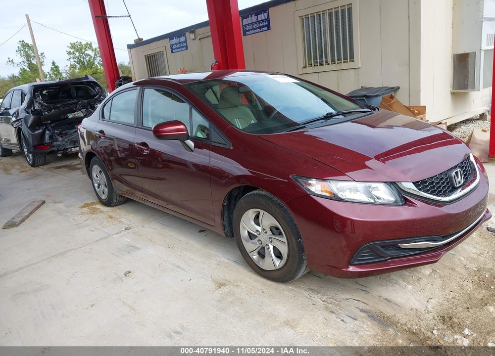 2014 HONDA CIVIC LX VIN: 19XFB2F54EE001170