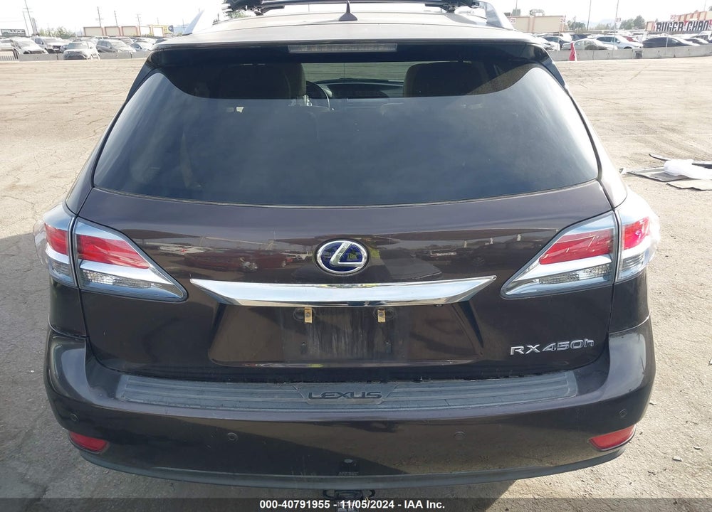 2013 LEXUS RX 450H VIN: JTJBC1BA1D2061893