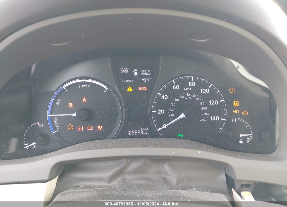 2013 LEXUS RX 450H VIN: JTJBC1BA1D2061893
