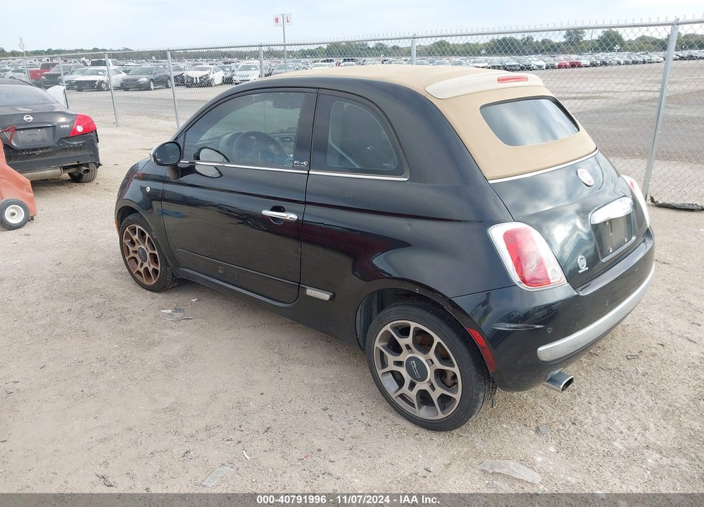 2012 FIAT 500C LOUNGE VIN: 3C3CFFER2CT164884