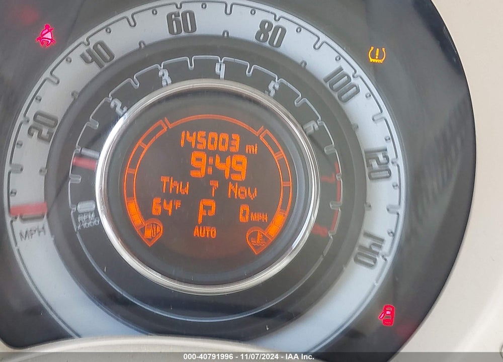 2012 FIAT 500C LOUNGE VIN: 3C3CFFER2CT164884