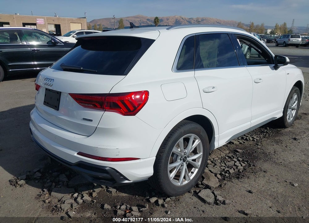 2022 AUDI Q3 PREMIUM PLUS 45 TFSI S LINE QUATTRO TIPTRONIC VIN: WA1EECF38N1102619