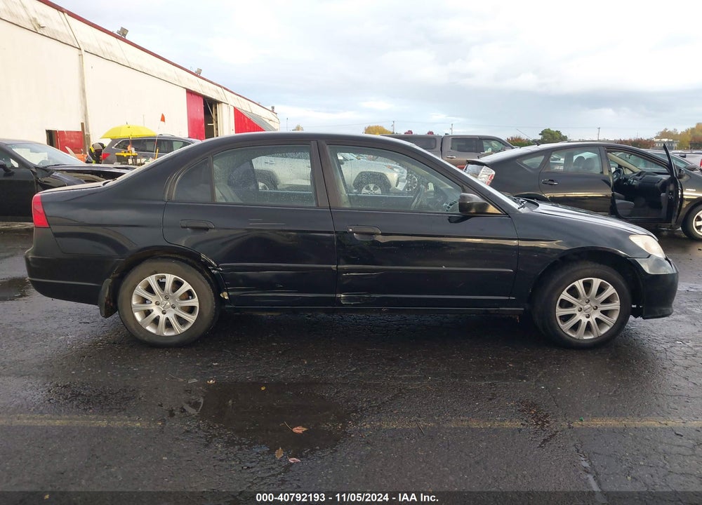 2005 HONDA CIVIC VP VIN: 2HGES163X5H622052