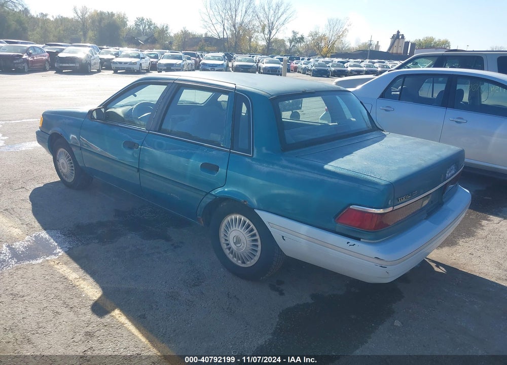 1993 MERCURY TOPAZ GS VIN: 1MEPM36X4PK626723