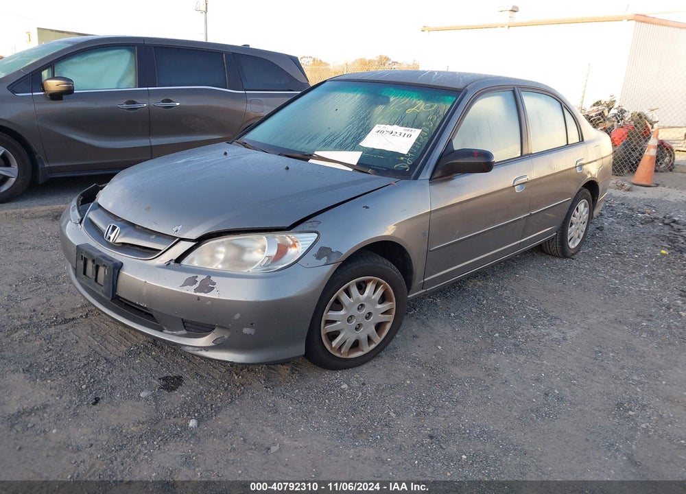 2004 HONDA CIVIC LX VIN: 2HGES165X4H509038