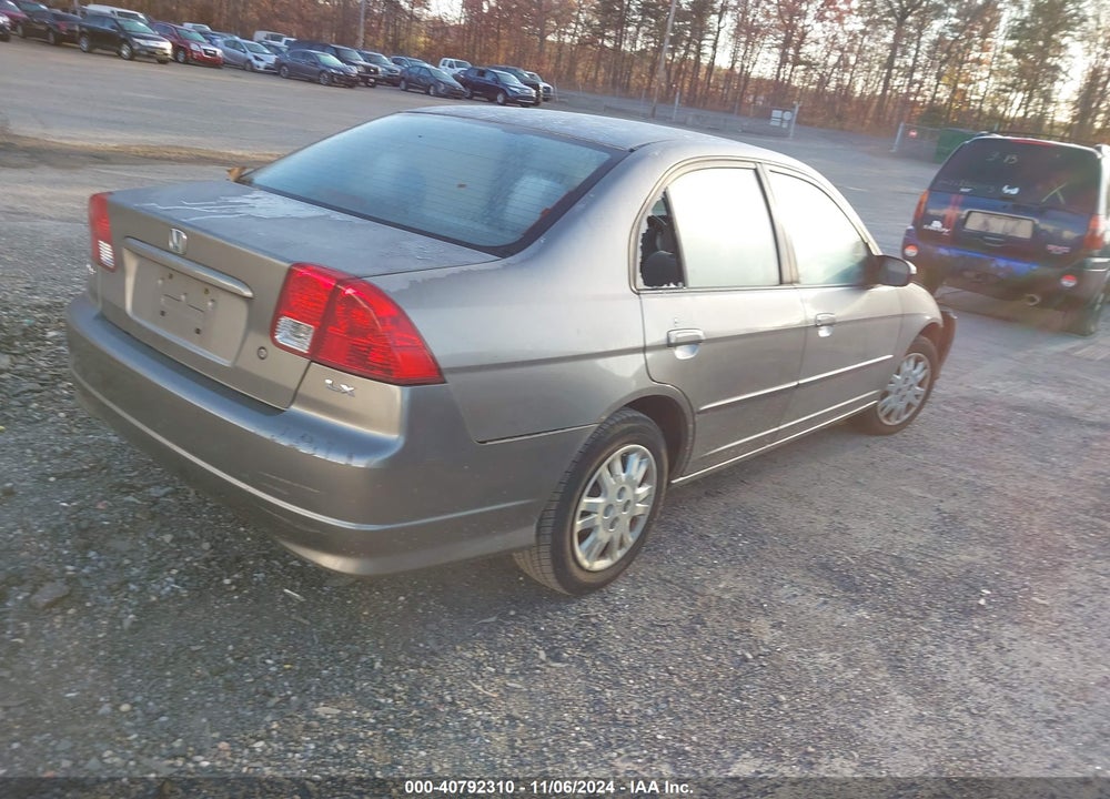 2004 HONDA CIVIC LX VIN: 2HGES165X4H509038
