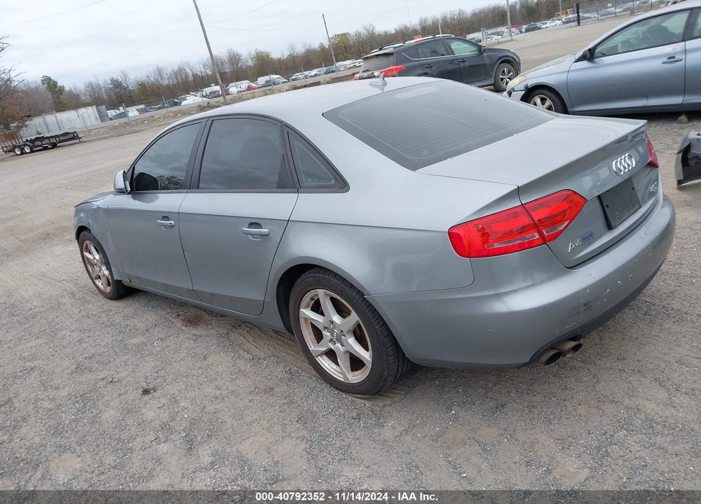 2009 AUDI A4 2.0T PREMIUM VIN: WAULF78K69N050750