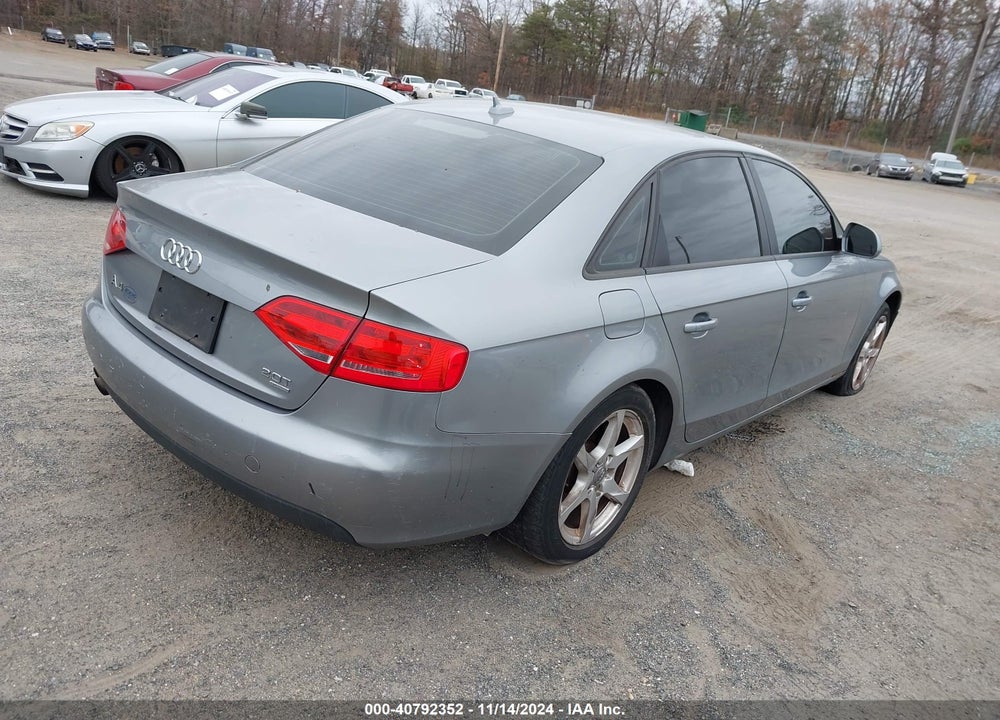 2009 AUDI A4 2.0T PREMIUM VIN: WAULF78K69N050750