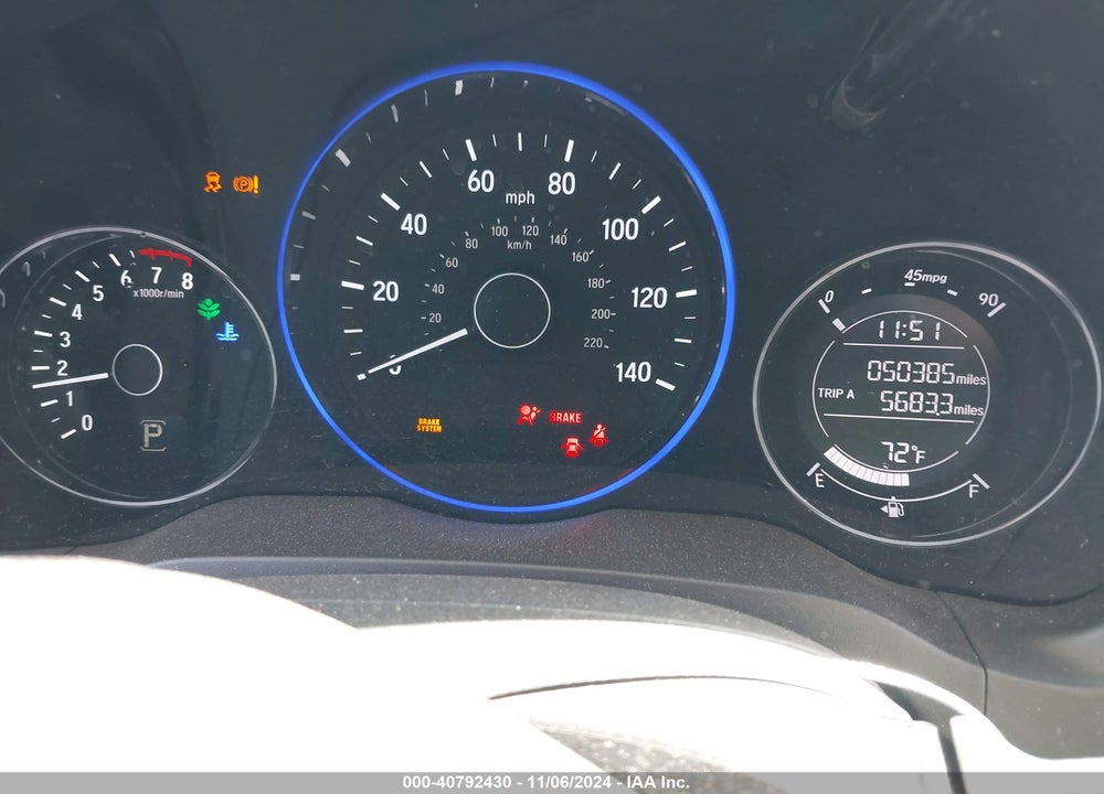 2016 HONDA HR-V EX VIN: 3CZRU5H53GM755461