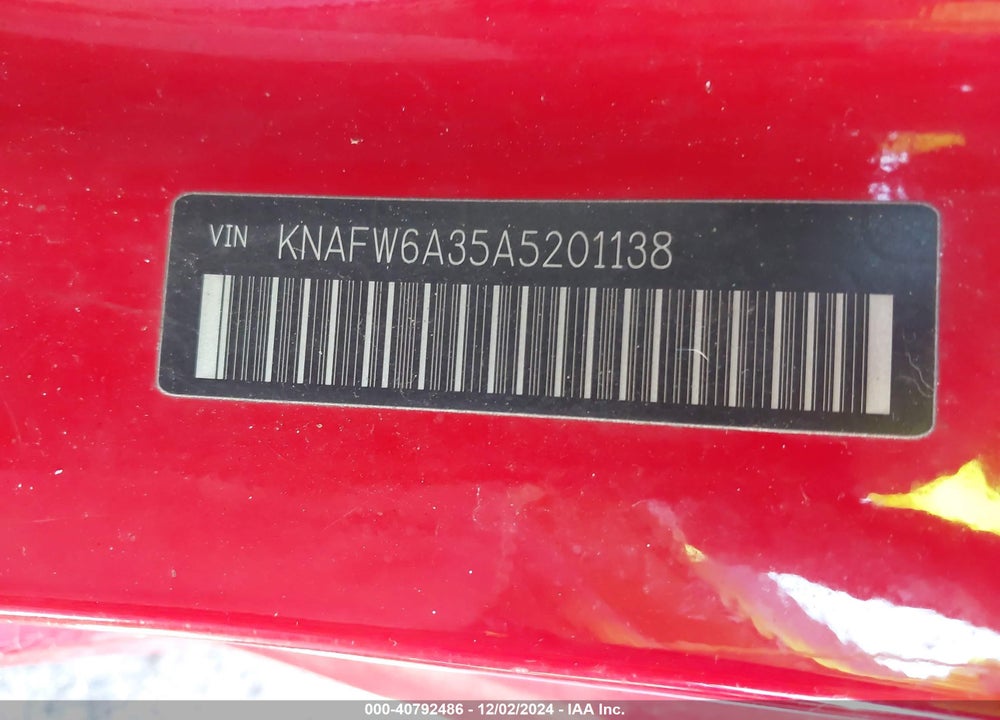 2010 KIA FORTE KOUP SX VIN: KNAFW6A35A5201138
