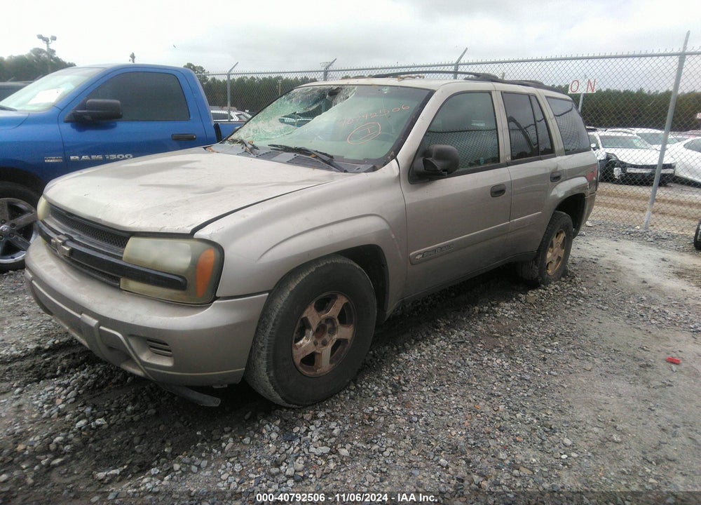 2002 CHEVROLET TRAILBLAZER LS VIN: 1GNDS13S022187835