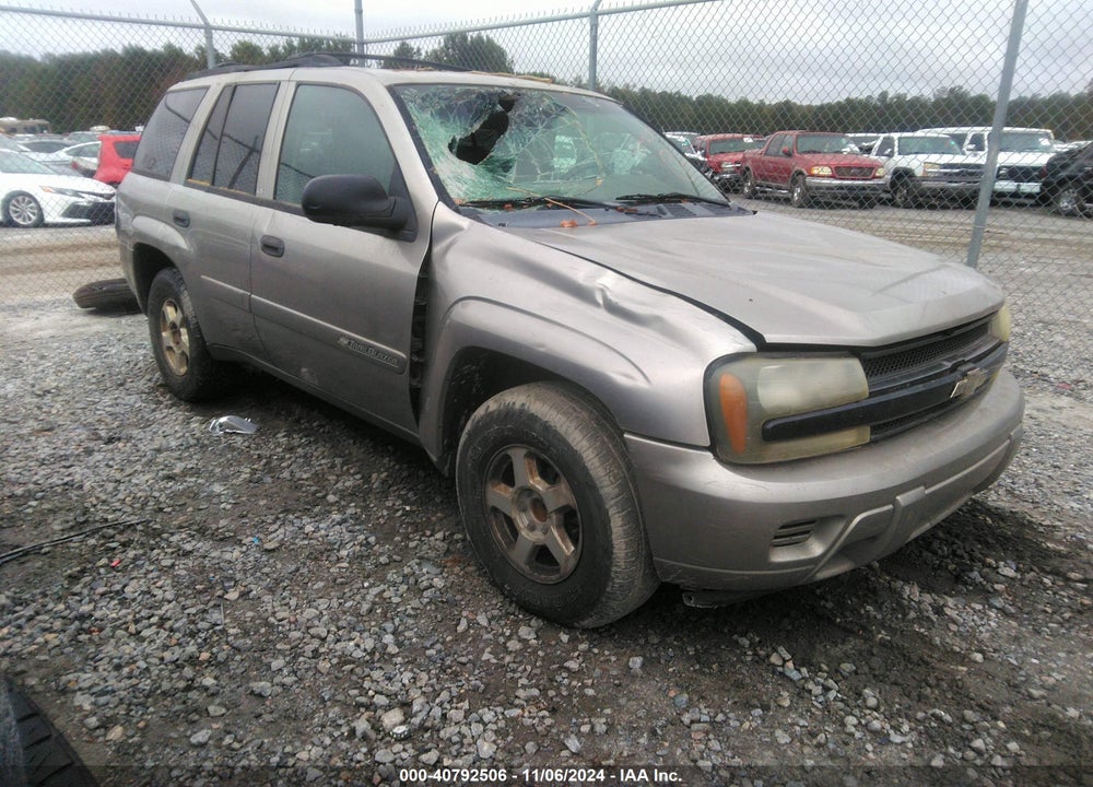 2002 CHEVROLET TRAILBLAZER LS VIN: 1GNDS13S022187835