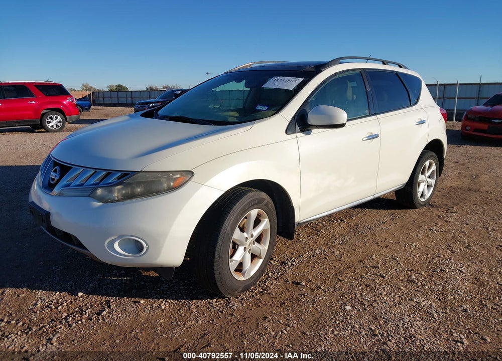 2009 NISSAN MURANO SL VIN: JN8AZ18W89W100127