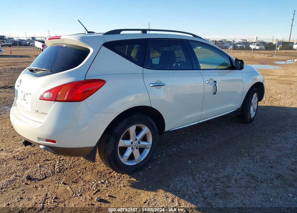 2009 NISSAN MURANO SL VIN: JN8AZ18W89W100127