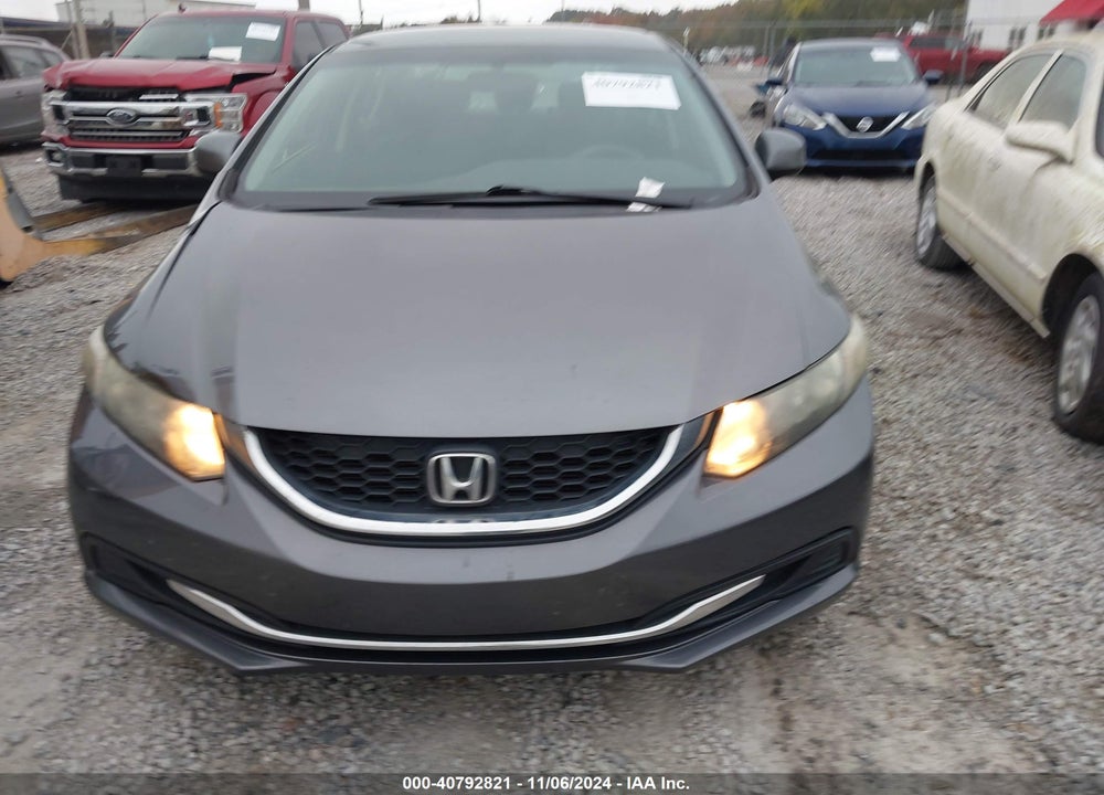 2013 HONDA CIVIC LX VIN: 19XFB2F54DE204011