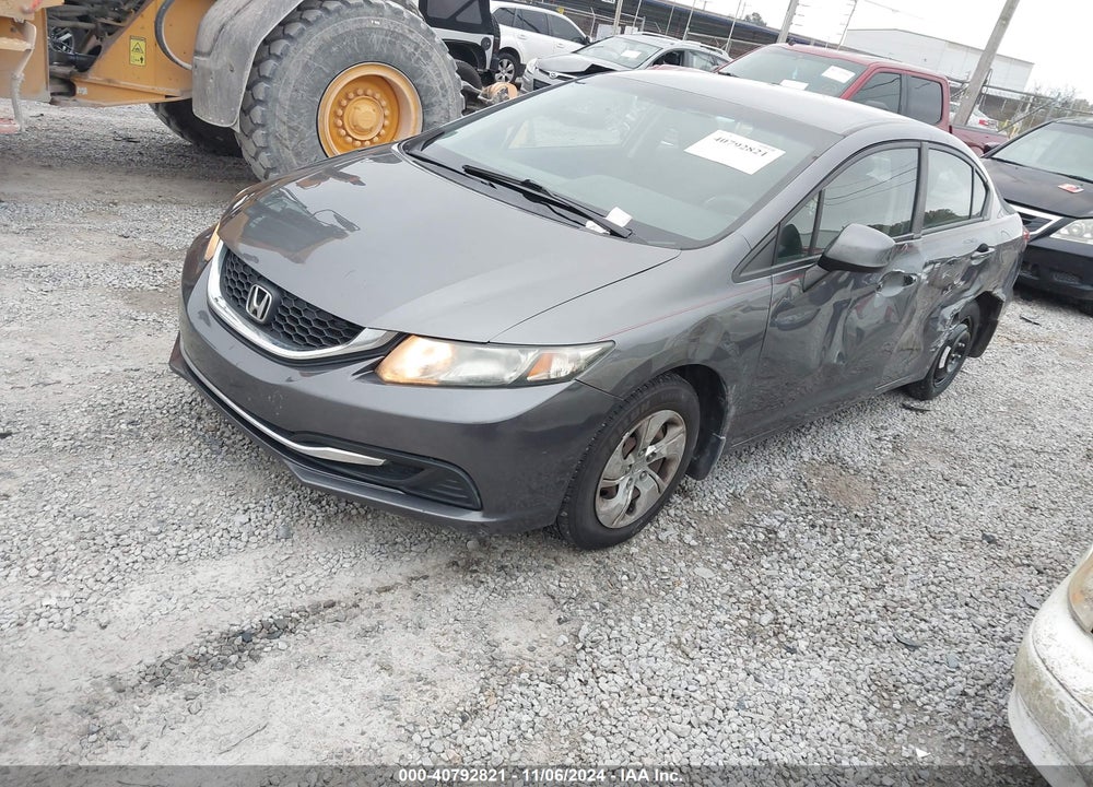 2013 HONDA CIVIC LX VIN: 19XFB2F54DE204011