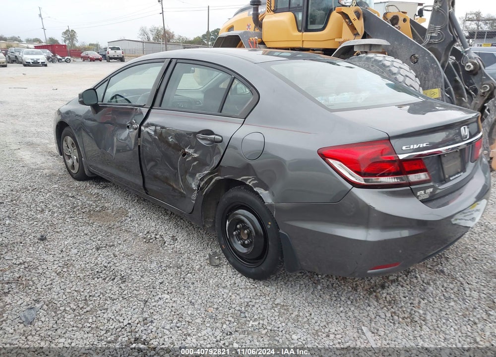 2013 HONDA CIVIC LX VIN: 19XFB2F54DE204011