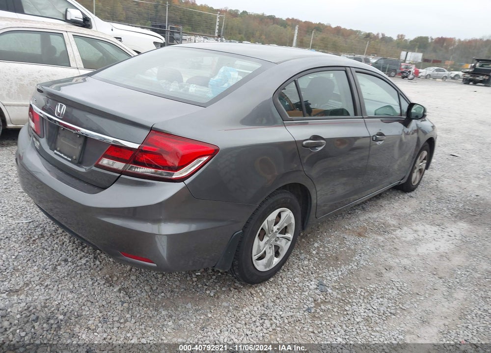 2013 HONDA CIVIC LX VIN: 19XFB2F54DE204011